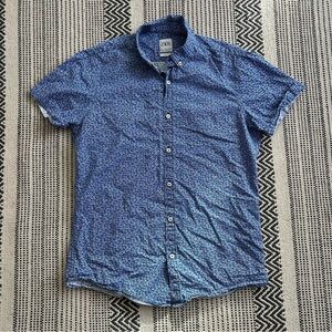 Zara Women’s Patterned Blue Casual Shirt